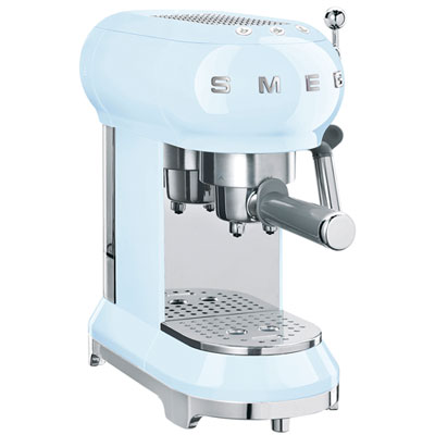 Smeg 50's Style Manual Espresso Machine with 15 Bar Pressure - Pastel Blue Love this machine