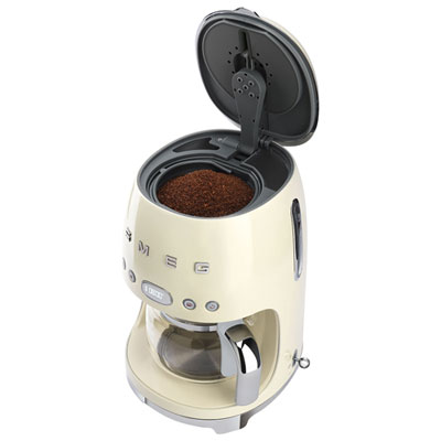 Best Buy: SMEG DCF02 Drip 10-Cup Coffee Maker Cream DCF02CRUS