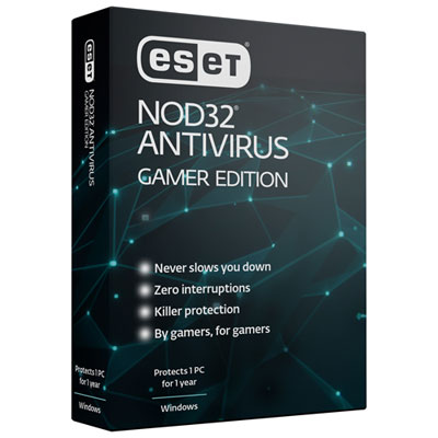 Image of ESET NOD32 Antivirus Gamer Edition (PC) - 1 Device - 1 Year