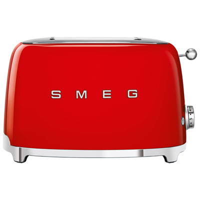 Smeg 50's Style Retro Toaster - 2-Slice - Red 