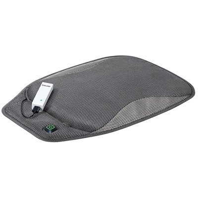 Coussin Chauffant Sans Fil - 3 Niveaux (40°C-60°C) - Chauffage 4 Zones - Alimentation USB/Type-C - Pour Bureau, Stade, Camping - 9