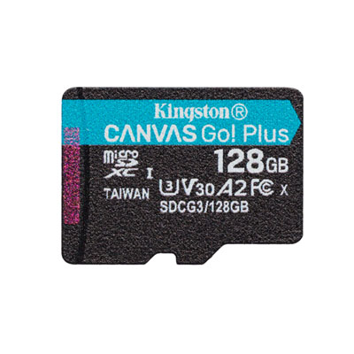 Kingston Canvas Go Plus 128GB 170MB/s microSDXC Memory Card Micro SD card