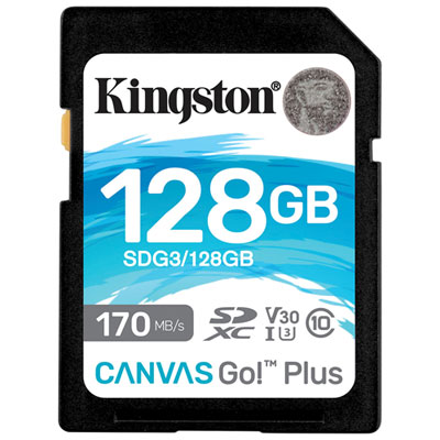 Kingston Canvas Go Plus 128GB 170MB/s SDXC Memory Card