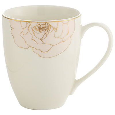 Image of Brilliant Rose Blossom 350ml Porcelain Mugs - Set of 6