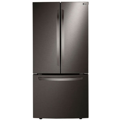 LG 33" 25.1 Cu. Ft. French Door Refrigerator (LRFCS2503D) -Black Stainless -Open Box -Perfect Condition