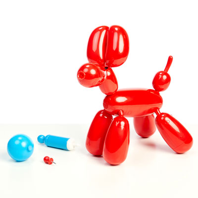 Squeakee the Balloon Dog Interactive Robot Toy (12300) - Red