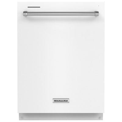 Image of KitchenAid 24   39dB Built-In Dishwasher with Third Rack (KDTE204KWH) - White
