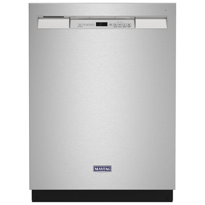 Image of Maytag 24   50dB Built-In Dishwasher w/ Stainless Steel Tub (MDB4949SKZ) - Stainless Steel