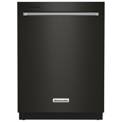 Image of KitchenAid 24   39dB Built-In Dishwasher with Third Rack (KDTE204KBS) - Black Stainless Steel