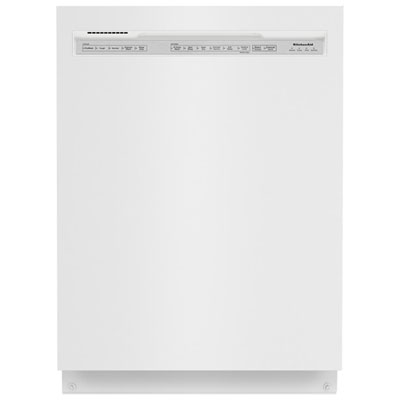 Image of KitchenAid 24   39dB Built-In Dishwasher with Third Rack (KDFE204KWH) - White