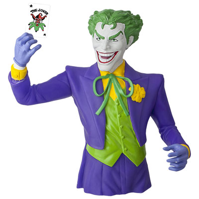 Image of Monogram DC - Classic Joker Bust Coin Bank