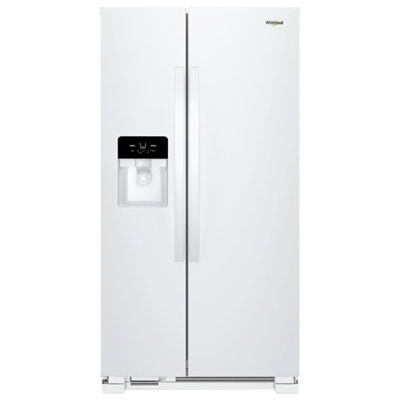 Whirlpool 33" 21.4 Cu. Ft. Side-By-Side Refrigerator (WRS331SDHW) - White - Open Box - Perfect Condition