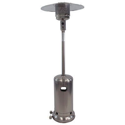 Image of Dyna-Glo Deluxe Freestanding Propane Patio Heater - 41,000 BTU - Stainless Steel