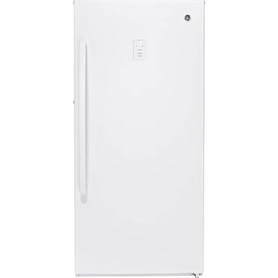 GE 14.1 Cu. Ft. Frost-Free Upright Freezer (FUF14SMRWW) - Open Box - Scratch & Dent
