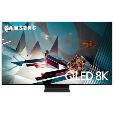 "Open Box - Samsung 65"" 8K UHD HDR QLED Tizen Smart TV (QN65Q800TAFXZC) - 2020 - Titan Black"