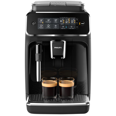 Image of Philips 3200 Automatic Espresso Machine with Milk Frother - Black