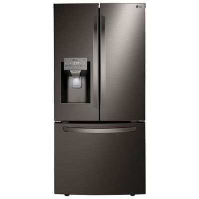 LG 33" 24.5 Cu. Ft French Door Refrigerator (LRFXS2503D) -Black Stainless -Open Box -Perfect Condition