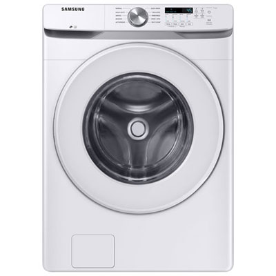Open Box (Perfect Condition) - Samsung 5.2 Cu. Ft. (IEC) Front Load Washer with Sanitize Cycle and Turbo/Speed Wash - Energy Star (WF45T6000AW/A5) - White