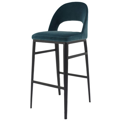 Image of Roger Rustic Country Bar Height Barstool - Teal