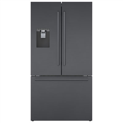 Bosch 36" 21.6 Cu. Ft. French Door Refrigerator w/ Water & Ice Dispenser (B36CD50SNB) - Black Stainless It's also really nice looking