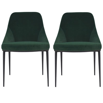 Sedona Contemporary Polyester Dining Chair - Set of 2 - Green