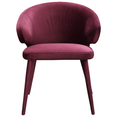 Image of Stewart Contemporary Polyester Dining Chair - Purple