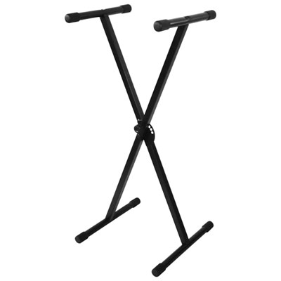 Image of Ikon Audio Single Braced X-Style Keyboard Stand (IKA-KS71) - Black