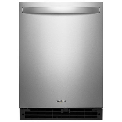 Whirlpool 5.1 Cu. Ft. Freestanding Bar Fridge (WUR50X24HZ) - Stainless Steel Quiet and fits perfect under countertop
