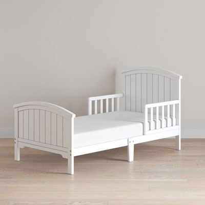 Image of Forever Eclectic Hampton Traditional Kids Bed - Toddler - Matte White