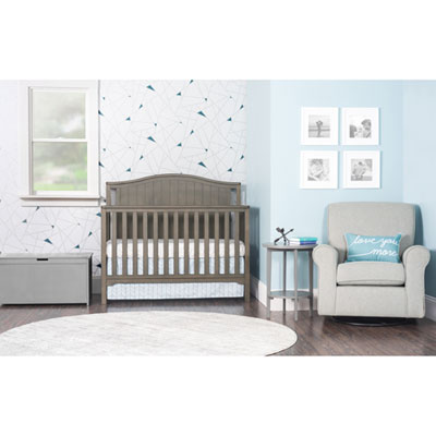 Forever Eclectic Hampton Arch Top 4-in-1 Convertible Crib - Dapper Grey