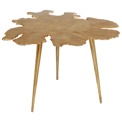 Image of Amoeba Contemporary Side Table - Gold