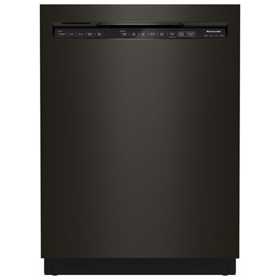 Image of Kitchenaid 24   39dB Built-In Dishwasher (KDFE204KBS) - Black Stainless Steel