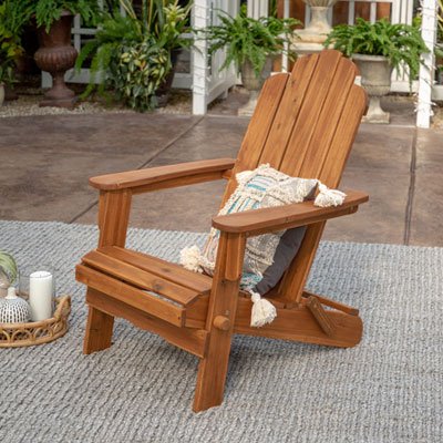 Winmoor Home Hardwood Adirondack Chair - Brown