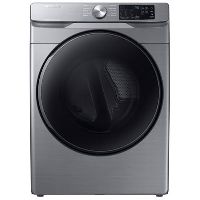 Samsung 7.5 Cu. Ft. Electric Steam Dryer (DVE45T6100P/AC) - Platinum - Open Box - Perfect Condition Samsung Steam Dryer