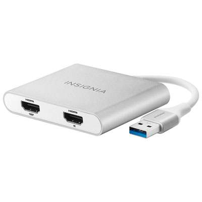 Insignia USB 3.0 to Dual HDMI with 4K Adapter- Only at Best Buy Dual Monitor set up