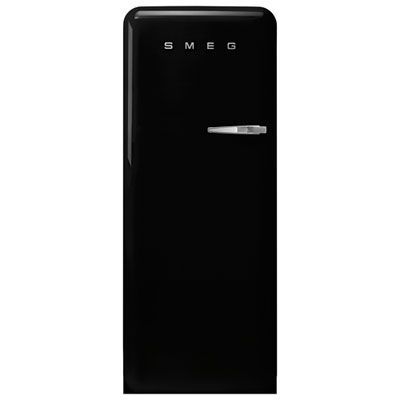 Smeg 50's 24" 9.2 Cu. Ft. All-Fridge Refrigerator (FAB28ULBL3) - Black