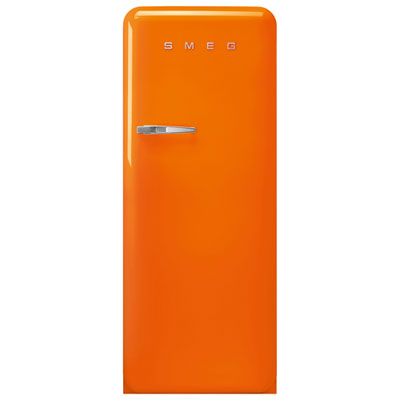 Smeg 50's 24" 9.2 Cu. Ft. All-Fridge Refrigerator (FAB28UROR3) - Orange