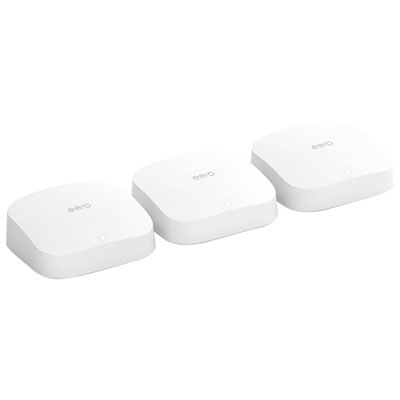 Image of eero Pro 6 AX4200 Whole Home Mesh Wi-Fi 6 System (B0866VGR6S) - 3 Pack