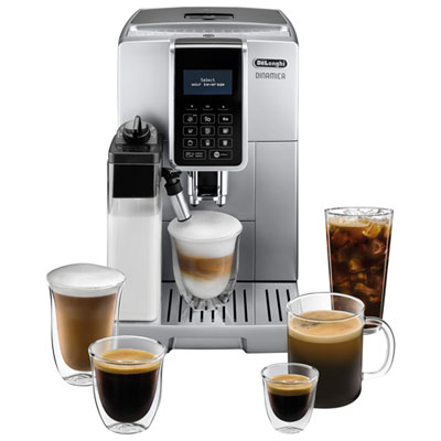 Image of De'Longhi Dinamica Automatic Espresso Machine with LatteCrema Milk Frother - Stainless Steel