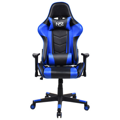 Naz Pro Ergonomic Faux Leather Gaming Chair - Blue/Black I guess my only real complaint is that the arm rests feel a little too low for my body