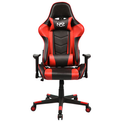Fauteuil De Jeu Ergonomique En Similicuir Pro De Naz - Rouge/noir 