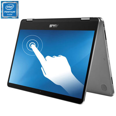 Image of Open Box - ASUS VivoBook Flip 14   2-in-1 Laptop (Intel Pentium Silver/64GB eMMC/4GB RAM/Win 10 S)