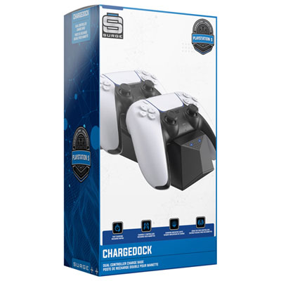 Chargeur Manette PS5, Dock Station Support Double USB de Charge