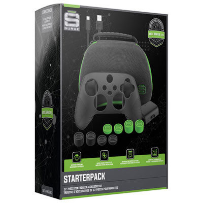 Surge 12-Piece Controller Accessory Starter Kit for Xbox Series X|S - Black/Green