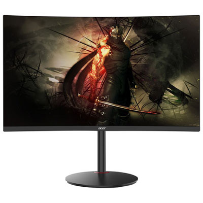 Open Box - Acer 27" FHD 240Hz 5ms GTG Curved VA LED FreeSync Gaming Monitor (XZ270 Xbmiipx) - Black