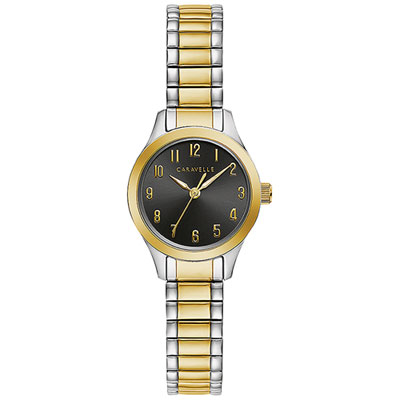Image of Caravelle Dress 28mm Women's Fashion Watch - Silver/Gold/Black