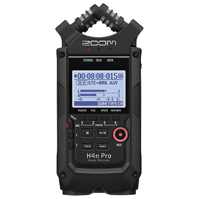 Image of Zoom H4n Pro Handy 4-Track Digital Recorder - Black