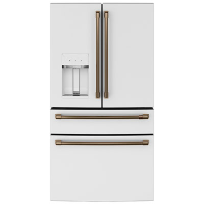 Café 36" 27.8 Cu. Ft. French Door Refrigerator w/ Water & Ice Dispenser (CVE28DP4NW2) - Matte White Great Cafe Fridge!