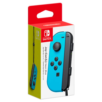 Image of Nintendo Switch Left Joy-Con Controller - Neon Blue