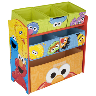 Image of Delta Children Sesame Street 6-Bin Toy Organizer